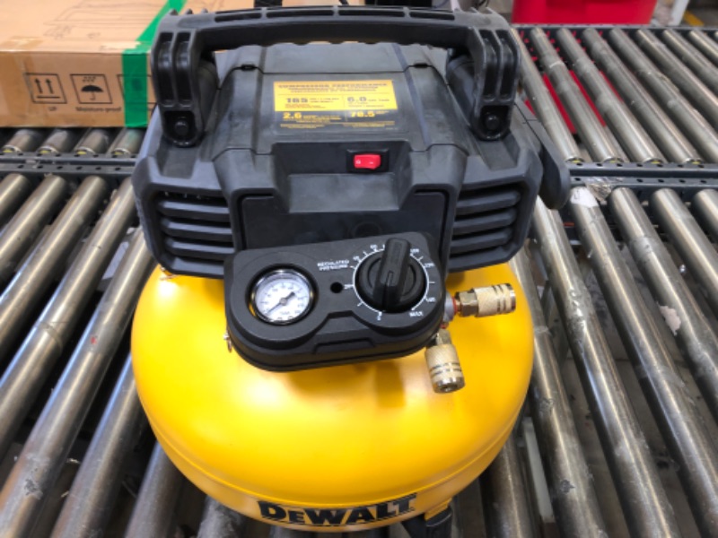 Photo 2 of DEWALT Pancake Air Compressor, 6 Gallon, 165 PSI (DWFP55126)