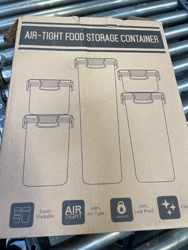 Photo 3 of 30 Pack Airtight Food Storage Containers for Kitchen Pantry Organization and Storage, BPA-Free, PRAKI Plastic Storage Canisters with Lids - Cereal, Flour and Sugar, Include 40 Labels, 6 Spoon & Marker