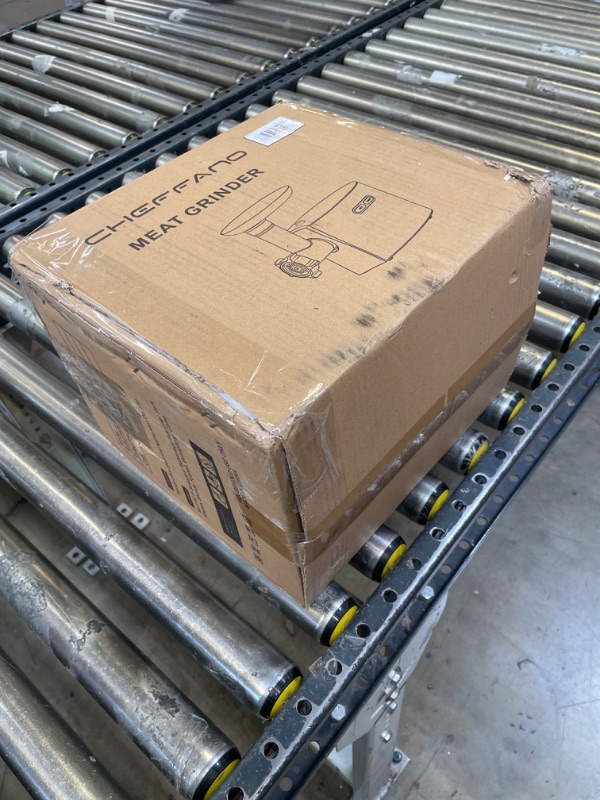 Photo 1 of CHEFFANO Meat Grinder, 2600W Max Stainless Steel Food Grinder Electric, ETL Approved Heavy Duty Meat Mincer Machine with 2 Blades, 3 Plates, Sausage Stuffer Tube & Kubbe Kit for Home Kitchen Use Silver-Y