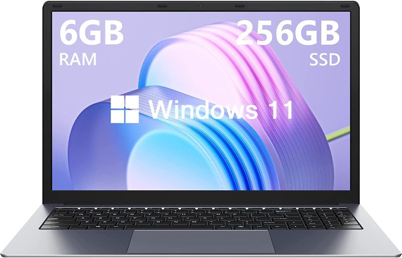 Photo 1 of WIPEMIK Laptop, Windows Laptop Computer, 15.6" Full HD Laptops, 6GB RAM 256GB SSD, Intel Celeron J4005 Processor, Windows 11 Pro, Support 2.4G WiFi, Bluetooth 4.0, USB 3.0, Webcam
