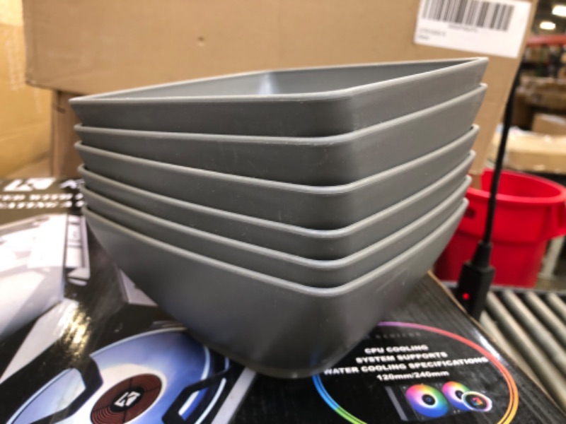 Photo 2 of 6 Pack 6"x3" Snack Bowls Grey