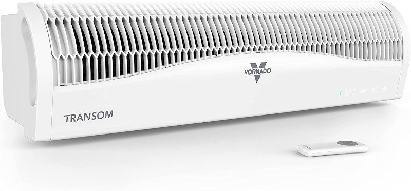 Photo 1 of Vornado TRANSOM Window Fan with 4 Speeds, Remote Control, Reversible Exhaust Mode, Weather Resistant Case, Whole Room, Ice White
