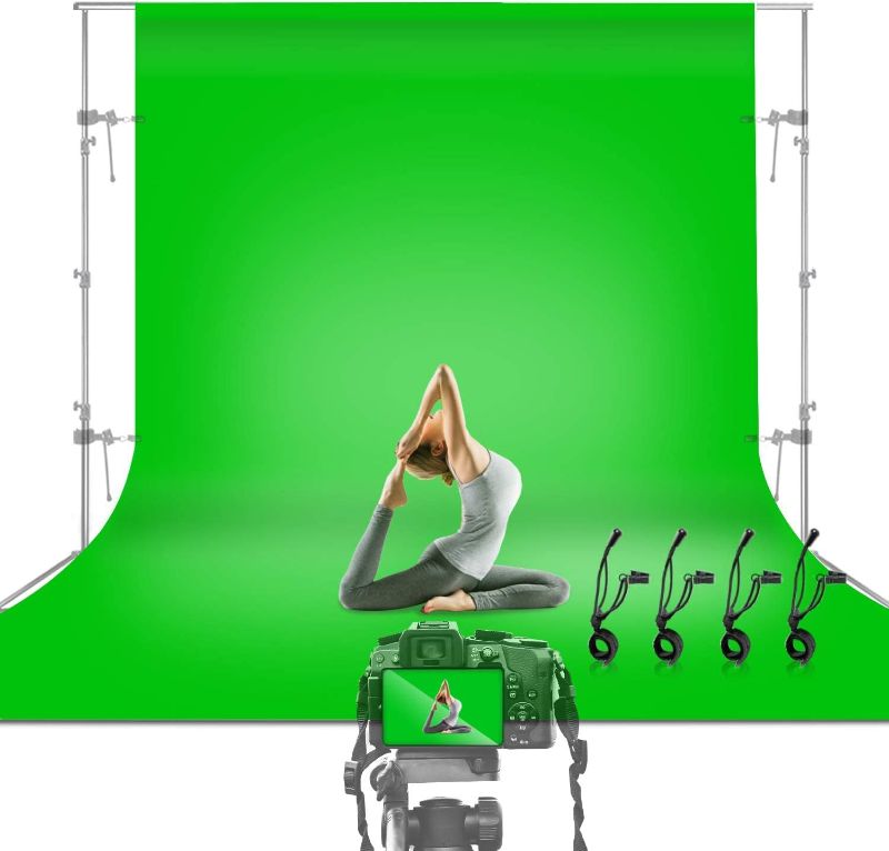 Photo 1 of Julius Studio 10 x 12 ft. Green Screen Chromakey Backdrop Photo Video Studio Fabric Background for Movie, Photography Studio Streaming, JSAG474