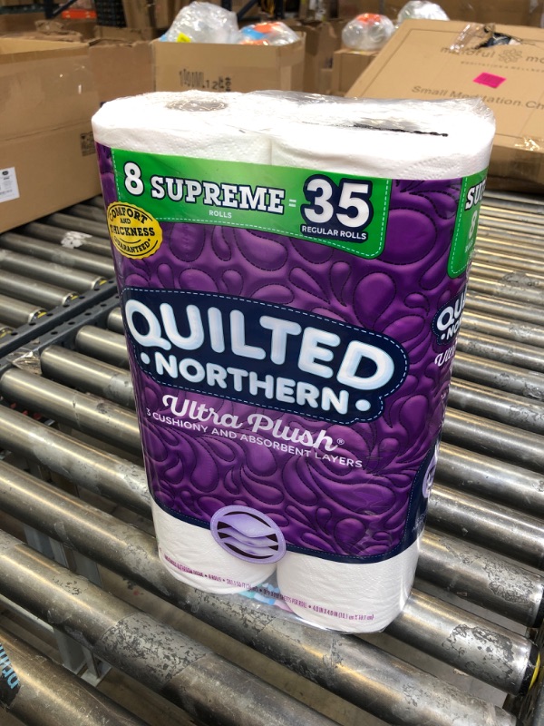 Photo 2 of Quilted Northern Ultra Plush Supreme Toilet Paper, 8 Count (Pack of 3)