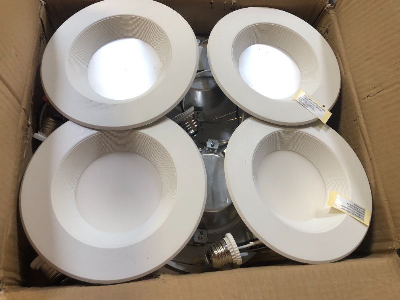 Photo 1 of Sunco Lighting 5/6 Inch LED Can Lights Retrofit Recessed Lighting, Baffle Trim, Dimmable, 5000K Daylight, 13W=75W, 965 LM, Damp Rated, Replacement Conversion Kit – UL Energy Star Listed 6 Pack 5000K Daylight 5/6 inch