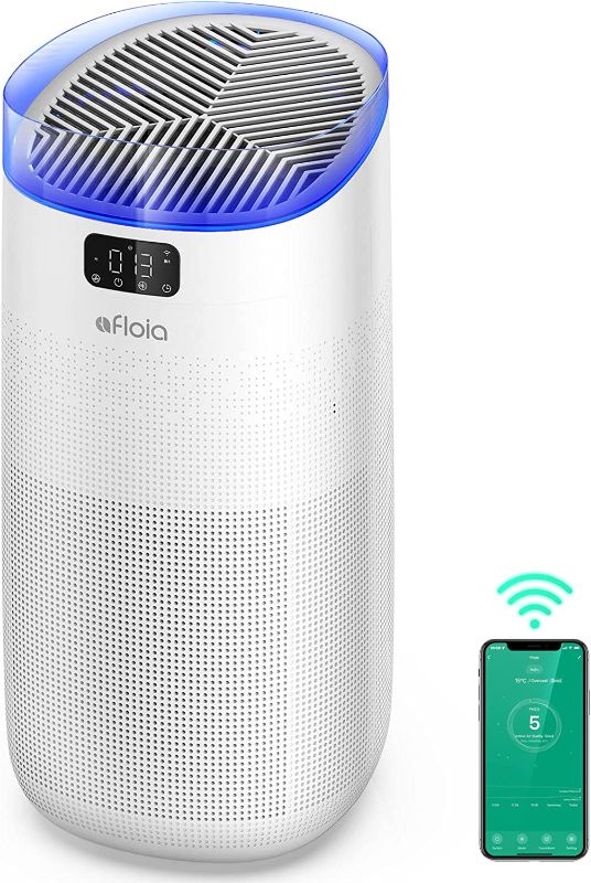 Photo 1 of Afloia Air Purifier for Home large room, up to 1500 Sq Ft, H13 True HEPA Filter?4 Stage Filtration for Allergies Pets Odors Dust Pollen Smoke, Smart Air Cleaner WiFi Alexa Control , 2022 Upgrade Model
