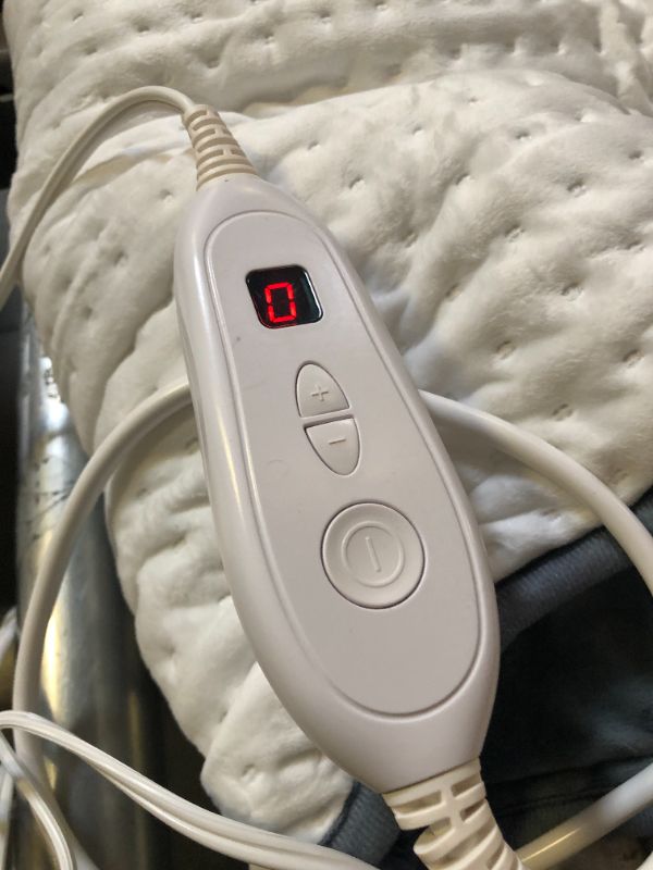Photo 1 of  Weighted Heating Pad, EVAJOY 17''x 33" Extra-Large Electric Heating Pad for Back Pain Relief w/ 6 Heat Settings 2H Auto Shut-Off, 4.9lbs BPA-Free Beads Heat Pad for Shoulder Arms Legs Cramps Washable
