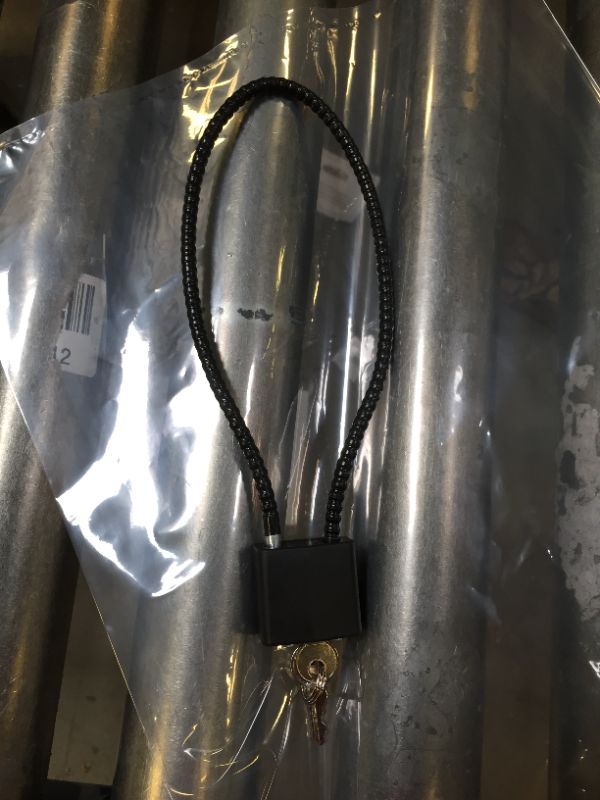 Photo 1 of  Keyed Alike 15" Cable Gun Safe Lock for Pistols, Handguns, Rifles, and Shotguns, Home and Storage for Firearm Locking and Safety, DOJ Approved(15"*1pack)
