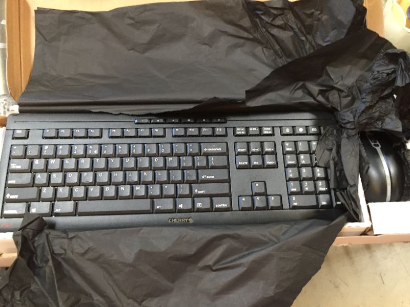 Photo 2 of Cherry Stream Desktop - Wireless Keyboard and Mouse Combo - US Layout - QWERTY Keyboard - Black