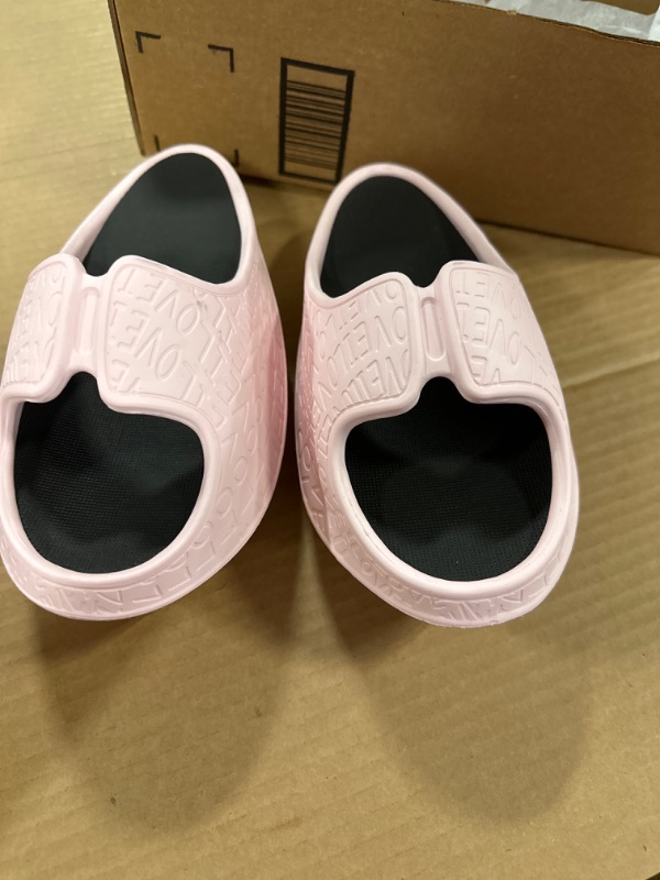 Photo 2 of  Postpartum Weight Loss Rocking Shoes Slimming Legs Tummy Control Fitness Shoes Fashion Thick-Soled Massage Slipper (Color : Pink
