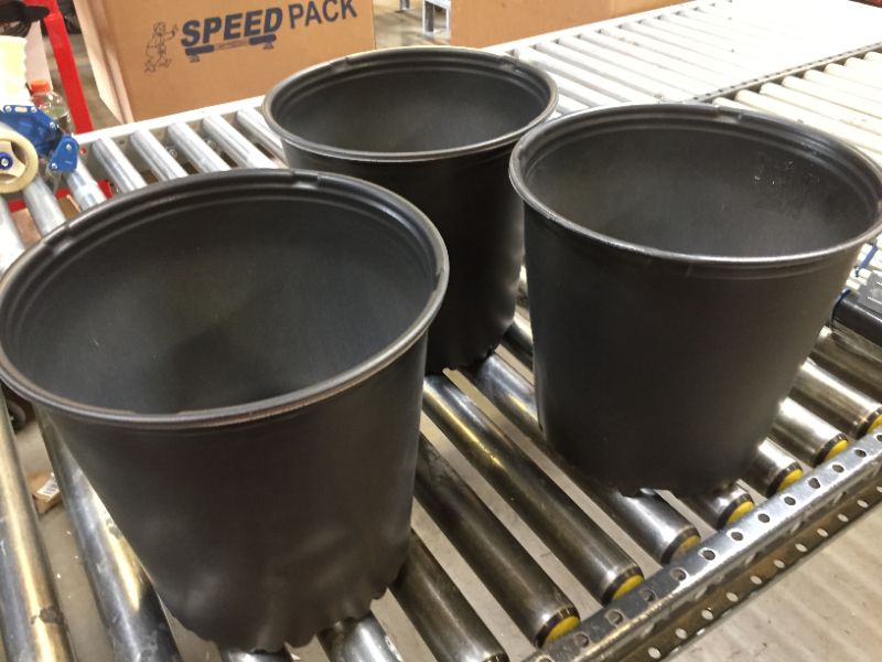 Photo 2 of 3 pack plastic nursery pots 4.2 gallon