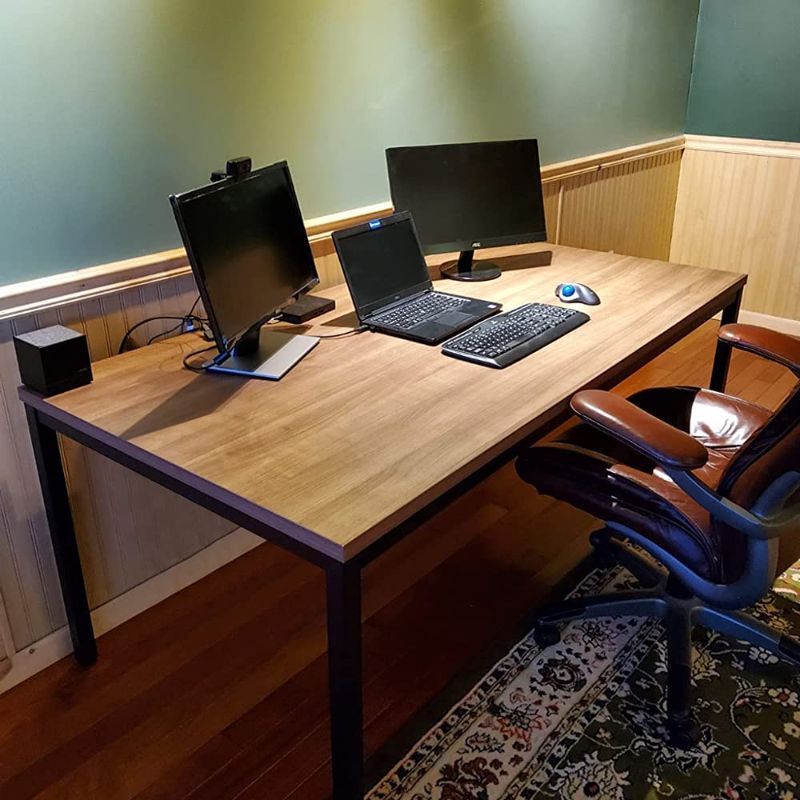 Photo 1 of BIBOC Computer Desk/Dining Table, 36X72 inches Office Desk Sturdy Writing Workstation for Home Office Modern Simple 