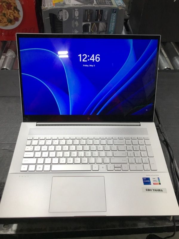 Photo 2 of HP Envy Business Laptop, 17.3" Full HD IPS Touchscreen, Intel Core i7-1195G7, 4GB RAM, 128GB PCIe SSD, Webcam, Fingerprint Reader, Backlit Keyboard, HDMI, Wi-Fi 6, Bluetooth, Windows 11 Pro