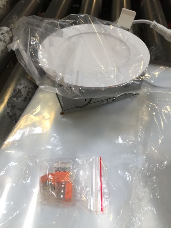 Photo 1 of 4 Inch Ultra-Thin LED Recessed Ceiling Light with Junction Box, 5CCT Dimmable 2700K/3000K/4000K/5000K/6000K, 9W 700lm Can Killer Downlight-ETL and Energy Star Certified