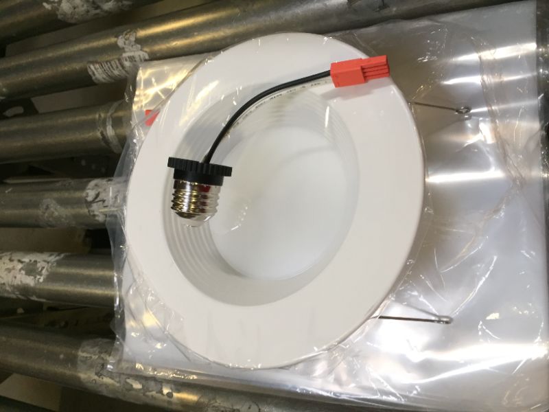 Photo 2 of  5/6 Inch LED Recessed Lighting, Baffle Trim, CRI90, 15W=100W, 1100lm, 5000K Daylight White, Dimmable Recessed Lighting, Damp Rated LED Recessed