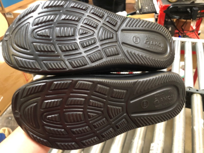 Photo 2 of Amoji slippers clogs sandals black size 13 