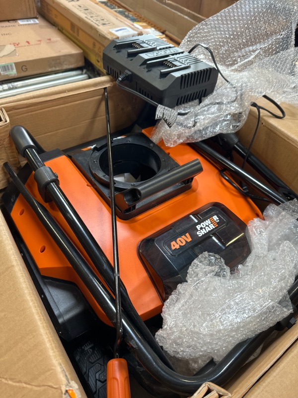 Photo 2 of Worx 40V 20" Cordless Snow Blower Power Share with Brushless Motor - WG471 (Batteries & Charger Included) and Dupont Teflon Snow and Ice Repellant, 10-Ounce