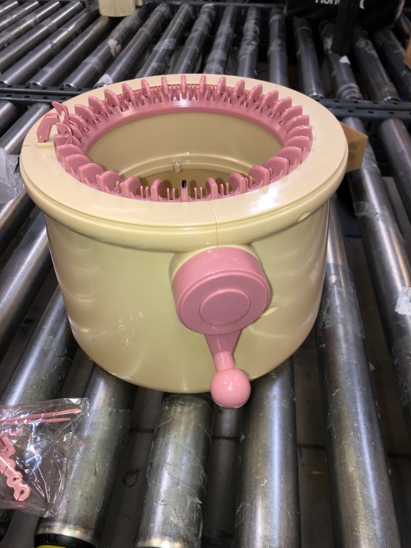 Photo 1 of 32 Needles Knitting Machine, Smart Weaving Loom Round Knitting Machines,DIY Knitting Board Rotating Double Loom for Adults and Kids 32Needles