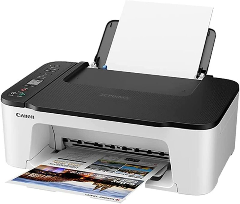 Photo 1 of Canon PIXMA TS Series Wireless All-in-One Color Inkjet Printer, White - Print, Scan, Copy - 4800 x 1200 dpi, Borderless Printing
