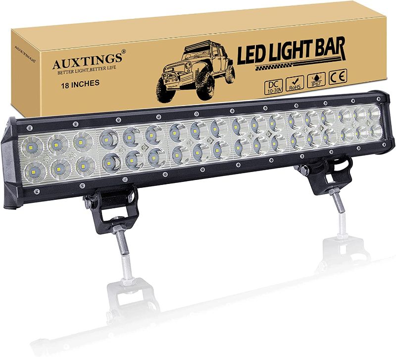 Photo 1 of AUXTINGS 18 inch 108W Led Light Bar Spot Flood Combo Beam Offroad LED Work Light for Jeep Off-Road Vehicles 4x4 Atvs Utvs
