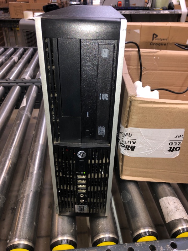 Photo 1 of HP Elite 8300 Ultra Slim Desktop Computer, Intel Quad Core i5-3470S CPU, 8GB DDR3, 500GB HDD, USB 3.0, Windows 10 Pro (Renewed)
