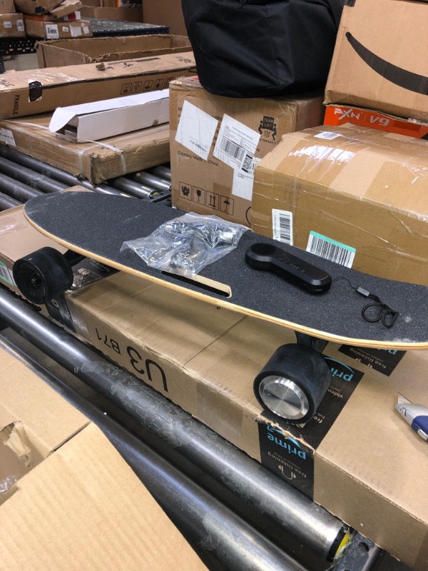 Photo 3 of Electric Skateboards with Remote, 350W Motor Electric Longboard for Adults Teens, 12.4 MPH Top Speed, 8 Miles Max Range, 220Lbs Max Load, 12 Months Warranty
