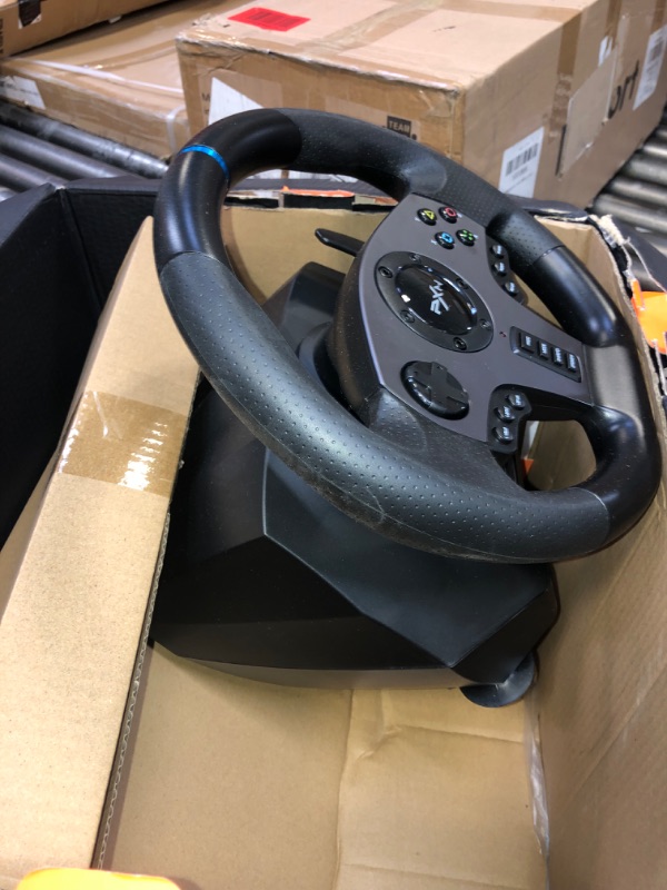 Photo 3 of PXN V9 Gaming Racing Wheel with Pedals and Shifter, Steering Wheel for PC, Xbox One, Xbox Series X/S, PS4, PS3 and Nintendo Switch