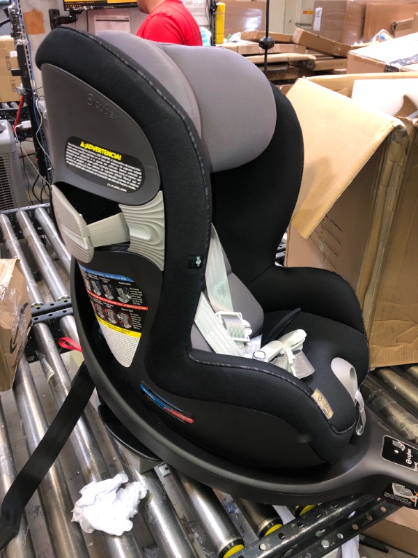 Photo 2 of CYBEX Sirona S with SensorSafe, Convertible Car Seat, 360° Rotating Seat, Rear-Facing or Forward-Facing Car Seat, Easy Installation, SensorSafe Chest Clip, Instant Safety Alerts, Premium Black Car Seat Pepper Black **CAR SEAT ONLY**

