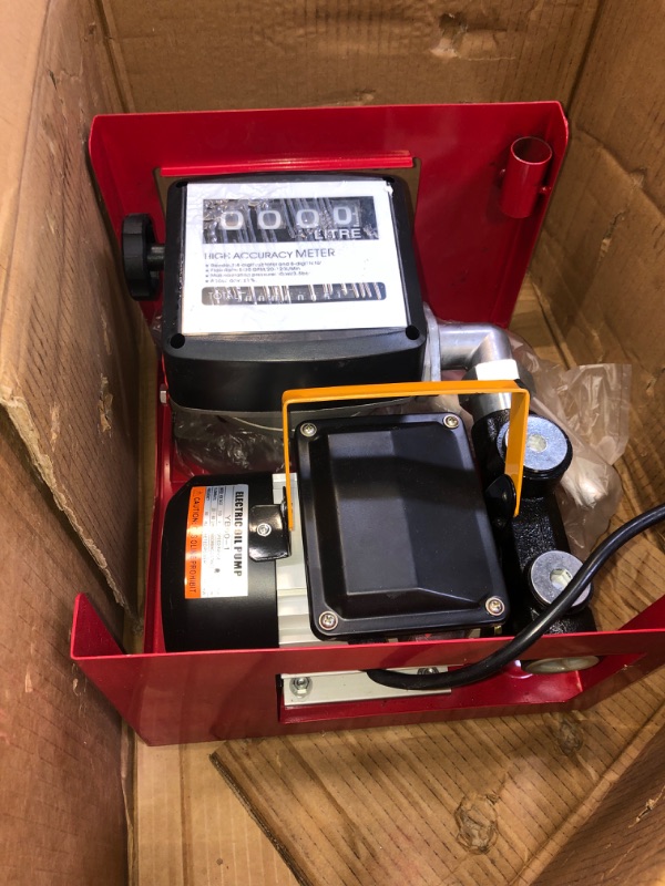 Photo 3 of GPOAS 110V AC 550W Self Priming Electric Transfer Pump, 60L / Min 16GPM Oil Change Fuel Diesel Kerosene Biodiesel Pump
