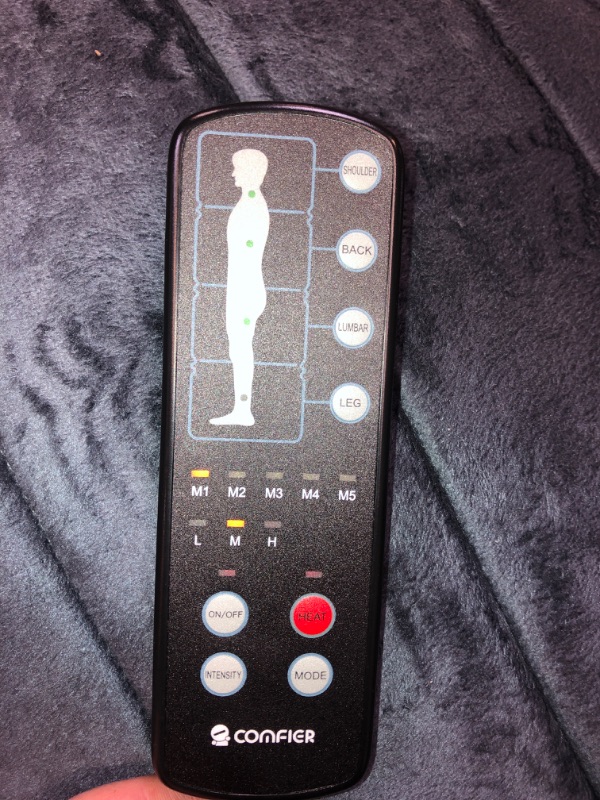 Photo 1 of COMFIER Massage Mat Full Body with Movable Shiatsu Neck Massage Pillow, 10 Vibrating Motors & 4 Heating Pads Massage Pad,Massager for Neck,Back,Thighs,Legs,Gifts for Dad,Mom,Grey

