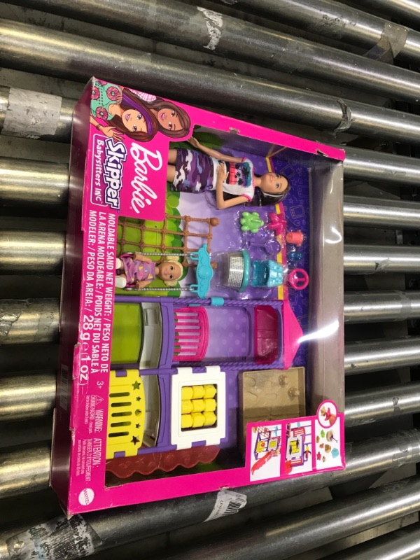 Photo 2 of Barbie Skipper Babysitters Inc. Climb 'n Explore Playground Dolls & Playset with Babysitting Toddler Doll, Play Station, Moldable Sand & Accessories for Kids 3 to 7 Years Old