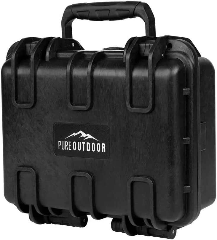 Photo 1 of Monoprice Weatherproof/Shockproof Hard Case - Black IP67 Level dust and Water Protection up to 1 Meter Depth with Customizable Foam, 12" x 10" x 6"
