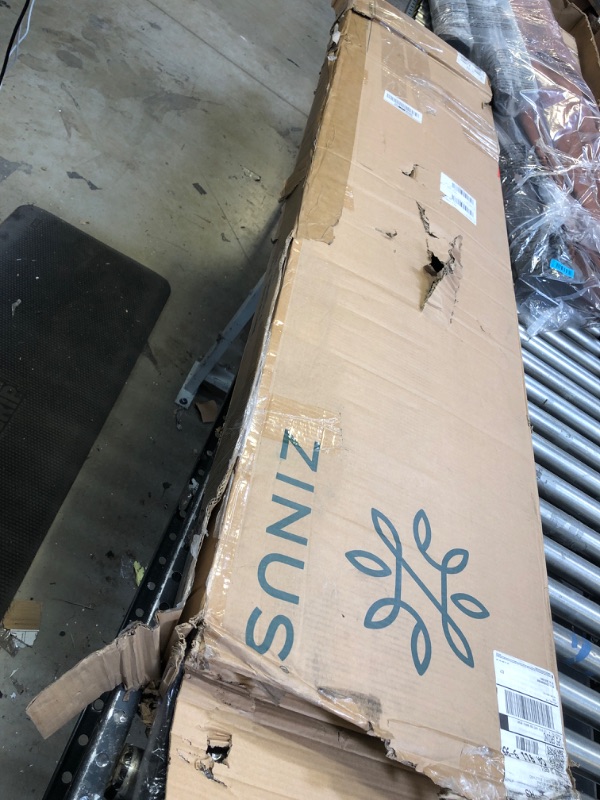 Photo 2 of ZINUS Eden Metal Daybed with Trundle / Mattress Foundation with Steel Slat Support / Easy Assembly, Twin
OPEN BOX POSSIBLY MISSING PIECES, MISSING HARDWARE***********