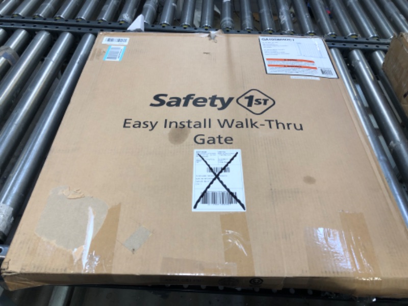 Photo 1 of Safety 1st Easy Install 28" High Walk Thru Gate, Fits Between 29" and 38" 38x28 Inch (Pack of 1) Original Size White
POSSIBLY MISSING PIECES**************