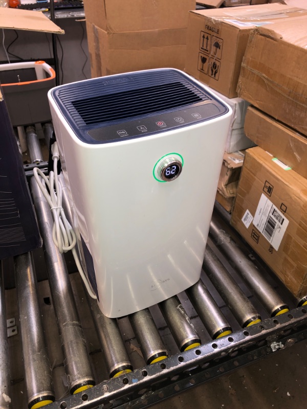 Photo 2 of Lumisys 2000 Sq Ft 30 Pints Dehumidifiers for Large Room, Basements, Home, Bathroom, Bedroom, with Auto or Manual Drainage | 36db Industry Leading Noise Reducing | Air Filter, Three Operation Modes, Rotating Knob 2,000 Sq. Ft