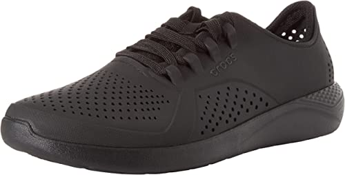 Photo 1 of Crocs Men's LiteRide Pacer Sneakers, Comfortable Men's Sneaker, Black/Black, 10 Men
