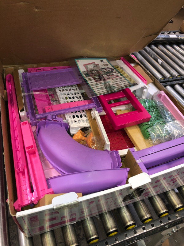 Photo 2 of Barbie Dreamhouse, Doll House Playset with 70+ Accessories Including Transforming Furniture, Elevator, Slide, Lights & Sounds Wheelchair Accessible Elevator