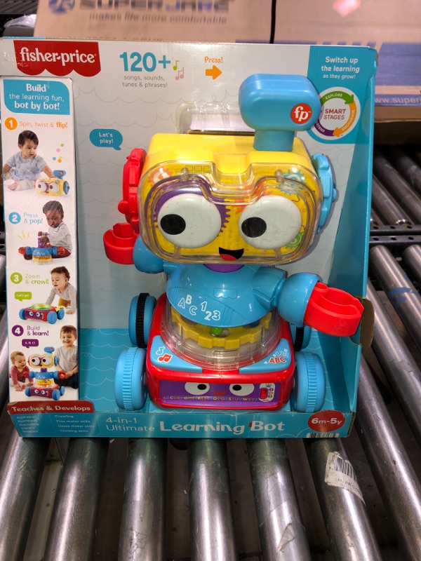 Photo 2 of Fisher-Price 4-in-1 Learning Bot Interactive Toy Robot for Infants Toddlers and Preschool Kids
