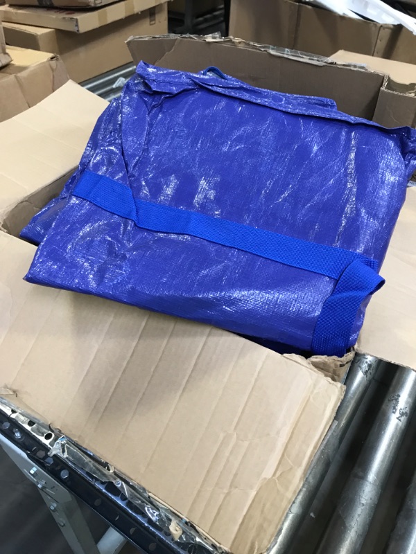 Photo 2 of 12 PCK BLUE PLASTIC BAGS 27''