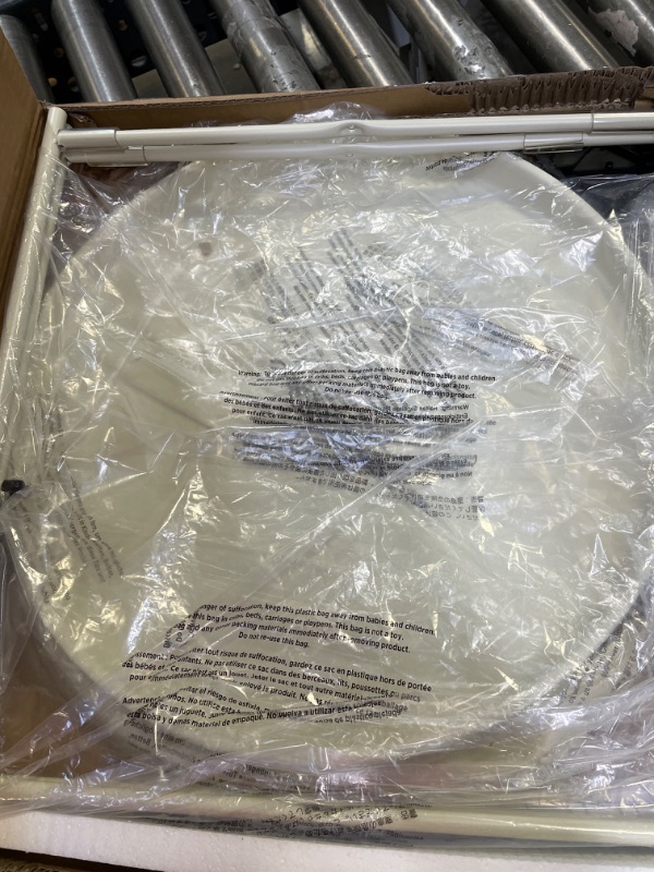 Photo 1 of End Table Coffee Round Table +3 Tier Rolling Cart, No Screw Metal Utility Cart Bundles