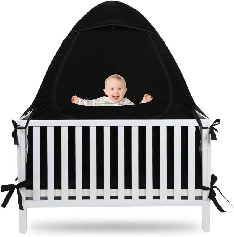 Photo 1 of Crib Tent Cover Stretchy Blackout Tent