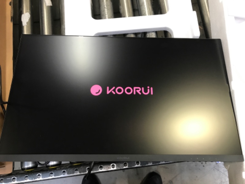 Photo 4 of KOORUI 27 Inch QHD Gaming Monitor 144 Hz, VA, 1ms, DCI-P3 90% Color Gamut, FreeSync G-Sync Compatible, (2560x1440, HDMI, DisplayPort) Black 27inch/144HZ/QHD/VA