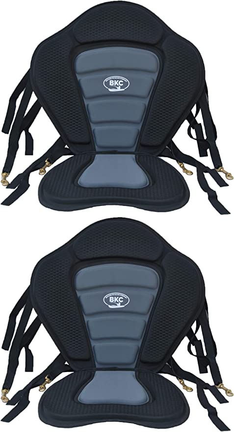 Photo 1 of  2 pack Universal Sit-On-Top Premium Memory Foam Padded Kayak Seat and Backrest with Adjustable Straps for Tandem Kayaking and Fishing by Brooklyn Kayak Company