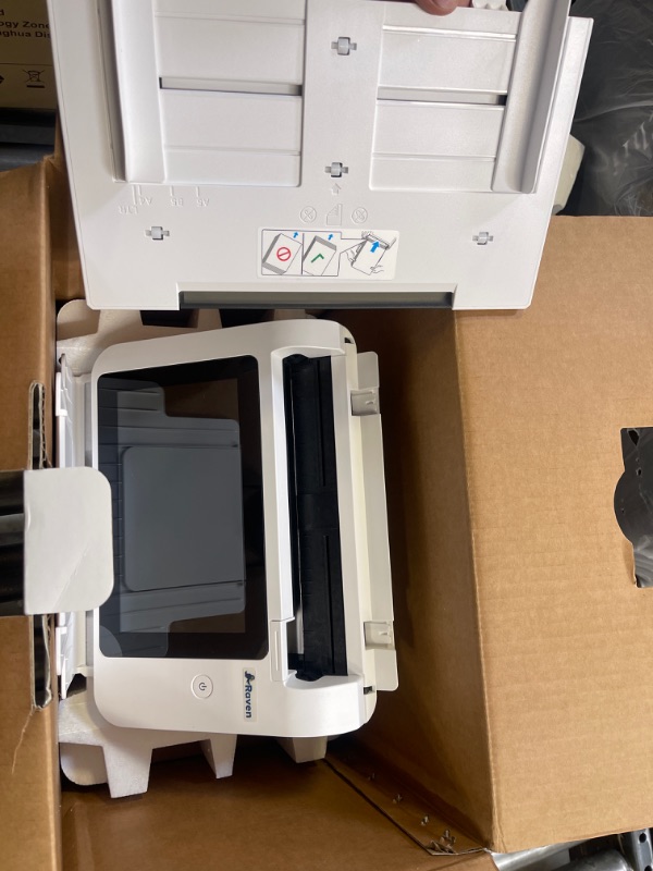 Photo 2 of Raven Original Document Scanner - Huge Touchscreen, Color Duplex Feeder (ADF), Wireless Scanning to Cloud, WiFi, Ethernet, USB, Home or Office Desktop (2nd Gen) White