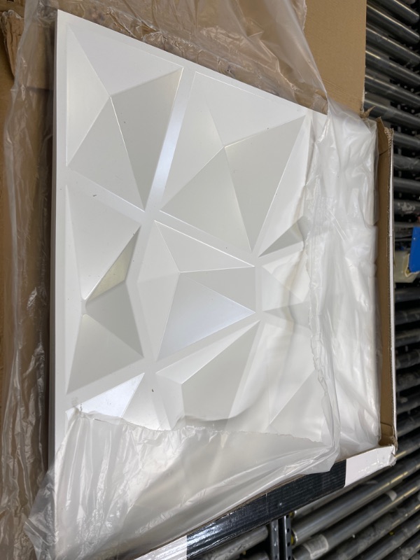 Photo 1 of Art3d Diamond PVC Wall Panels, 10PC