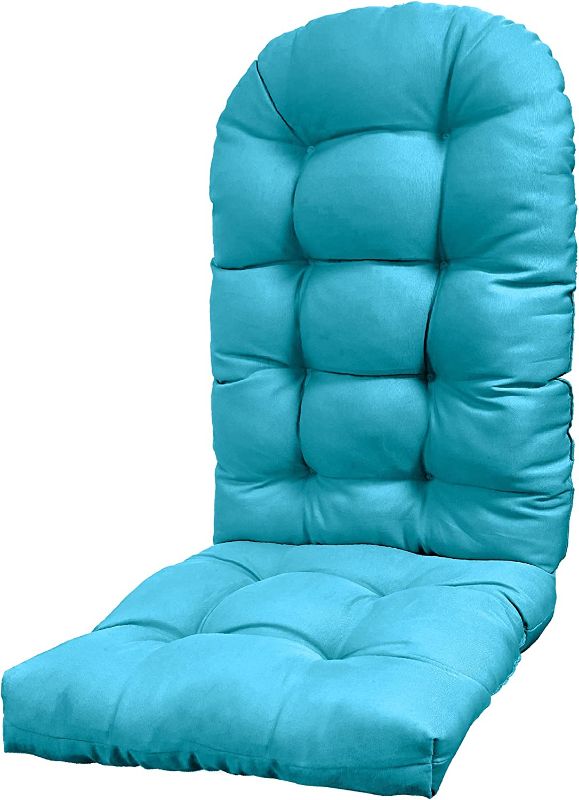 Photo 1 of YEFU Adirondack Chair Cushion, Rocking Chair Cushions High Back, BLUE 