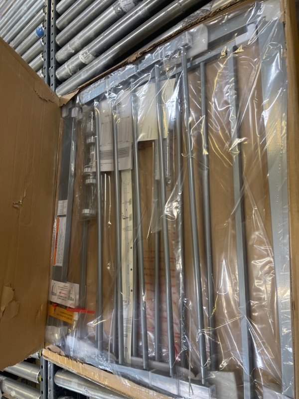 Photo 1 of Mom's Choice Awards Winner-Cumbor 29.5-46" Auto Close Safety Baby Gate, Extra Tall and Wide Child Gate, Easy Walk Thru Durability Dog Gate for House, Stairs, Doorways, Gray 30.5" Tall Gray