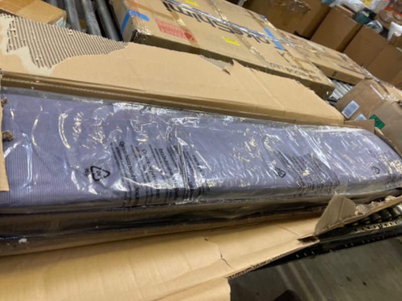 Photo 1 of ZINUS Metal Box Spring with Wood Slats /4 Inch Mattress Foundation / Sturdy Steel Structure / Easy Assembly, Queen Queen 4 Inch Smart Box Spring