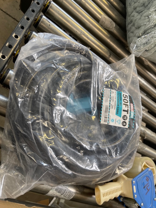Photo 1 of CircleCord 4 Prong 50 Feet Dryer/EV Extension Cord, 30 Amp NEMA 14-30P to 14-30R