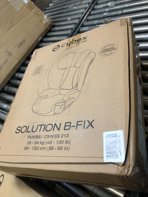 Photo 1 of CYBEX Solution B-Fix High Back Booster Seat, Lightweight Booster Seat, Secure Latch Installation, Linear Side Impact Protection, 12-Position Adjustable Headrest, for Kids 40-120 Lbs. Solution B-fix Dynamic Red